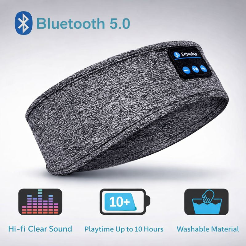 Bluetooth Earphones Sports Sleeping Headband - Elastic Wireless Headphones