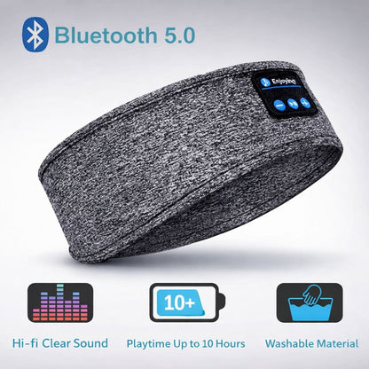 Bluetooth Earphones Sports Sleeping Headband - Elastic Wireless Headphones