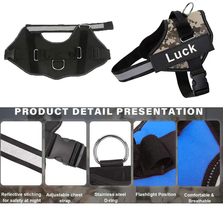 Dog Harness Reflective Adjustable