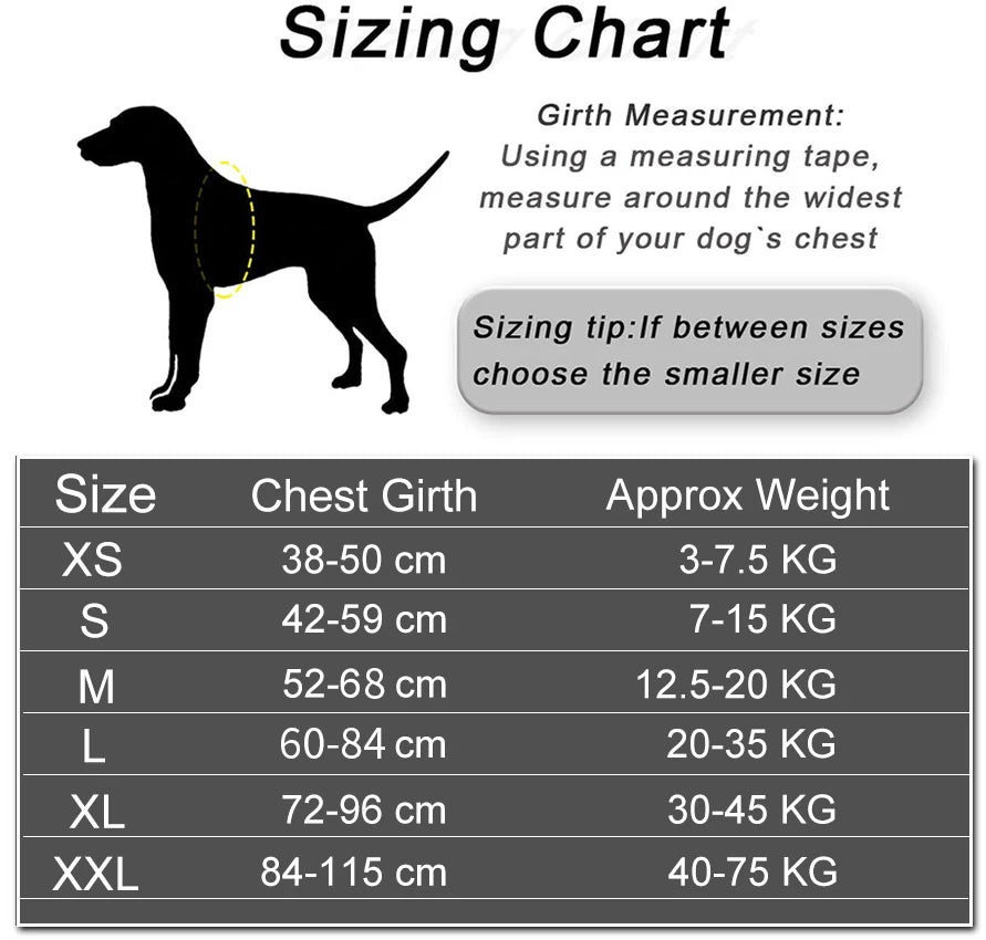 Dog Harness Reflective Adjustable