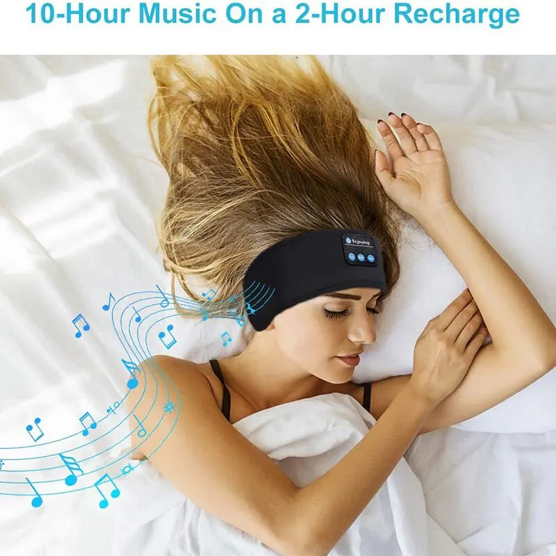 Bluetooth Earphones Sports Sleeping Headband - Elastic Wireless Headphones