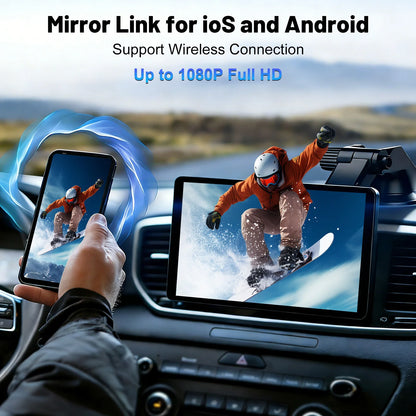 Zepolde | 7-Inch HD Touchscreen Portable Car Display - Wireless CarPlay & Android Auto