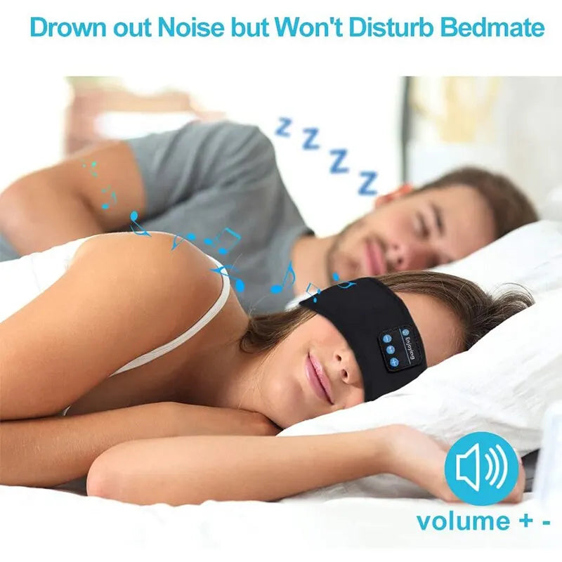 Bluetooth Earphones Sports Sleeping Headband - Elastic Wireless Headphones