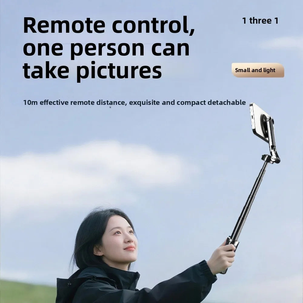 Magnetic Bluetooth Selfie Stick - Portable Tripod