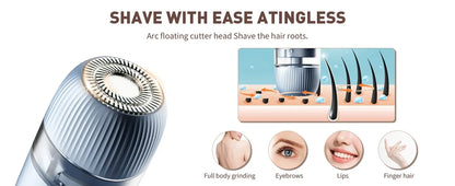 2-in-1 Women Electric Bikini Trimmer Dual Head