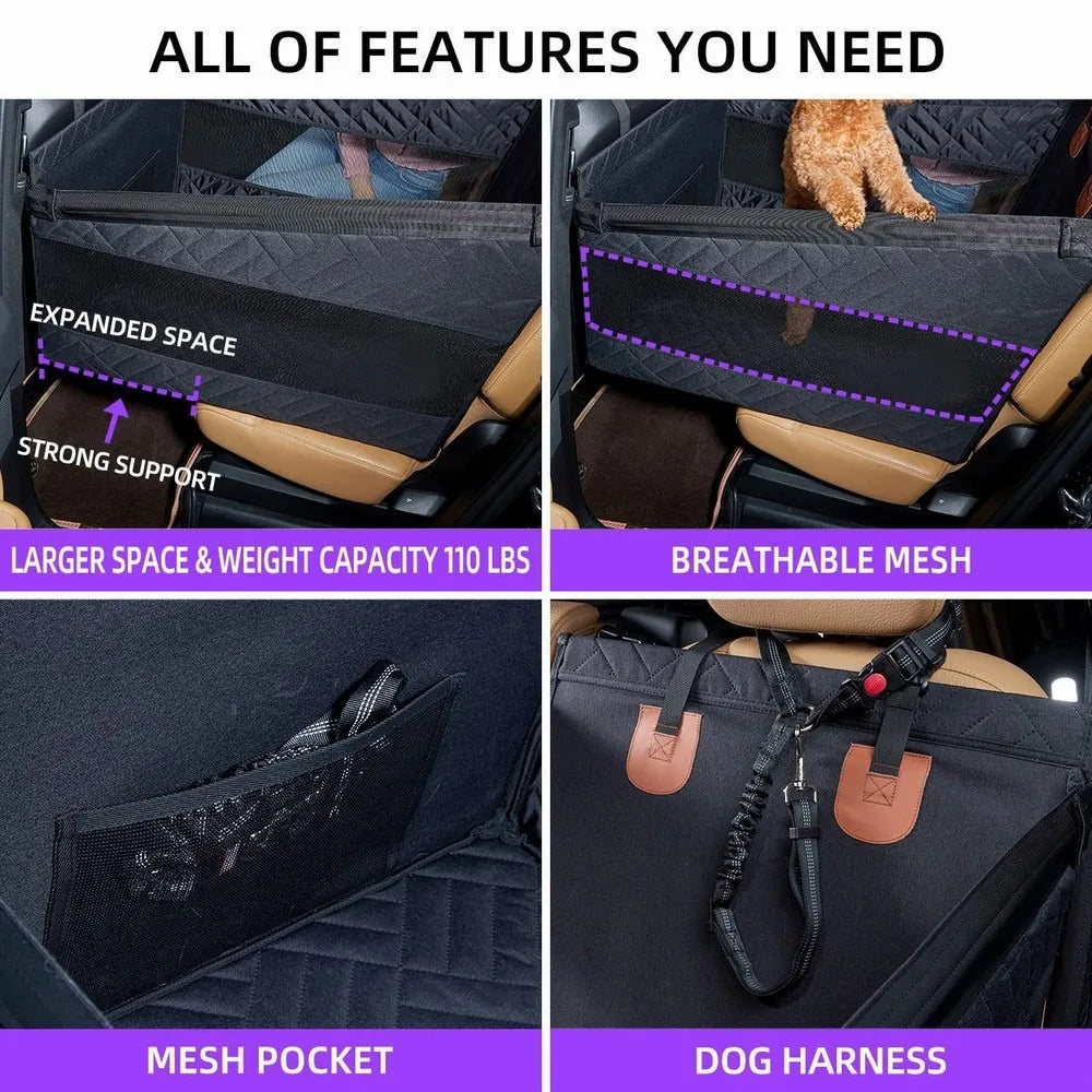 Zepolde - Pet Car Back Seat Single Seat Cover