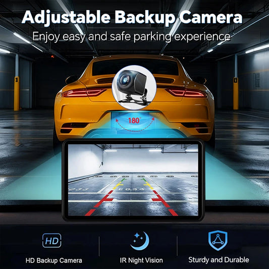 Zepolde | 7-Inch HD Touchscreen Portable Car Display - Wireless CarPlay & Android Auto