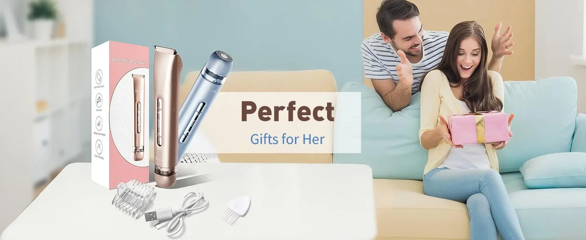2-in-1 Women Electric Bikini Trimmer Dual Head