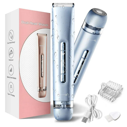 2-in-1 Women Electric Bikini Trimmer Dual Head
