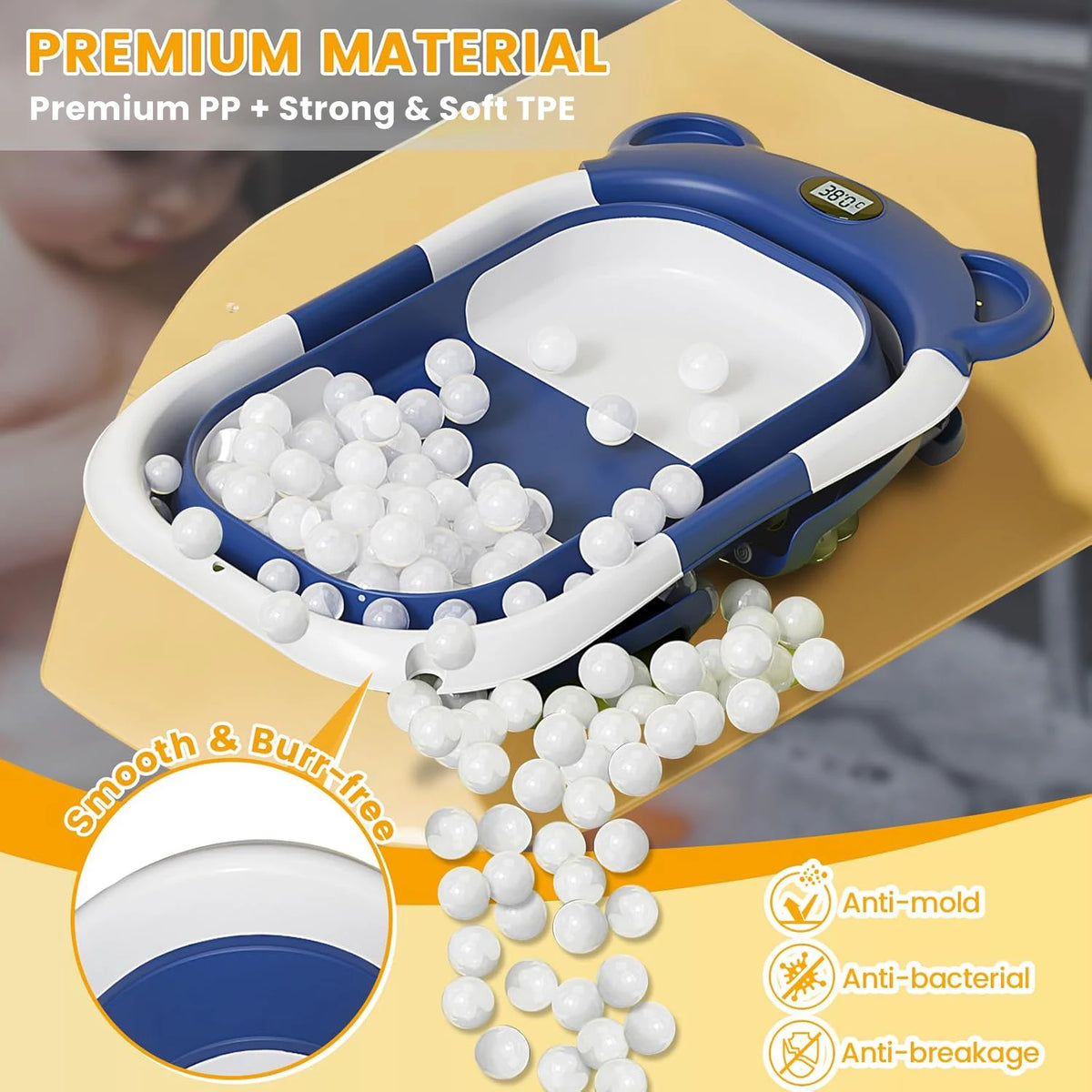 Portable Travel Bathtub Baby Bathtub,