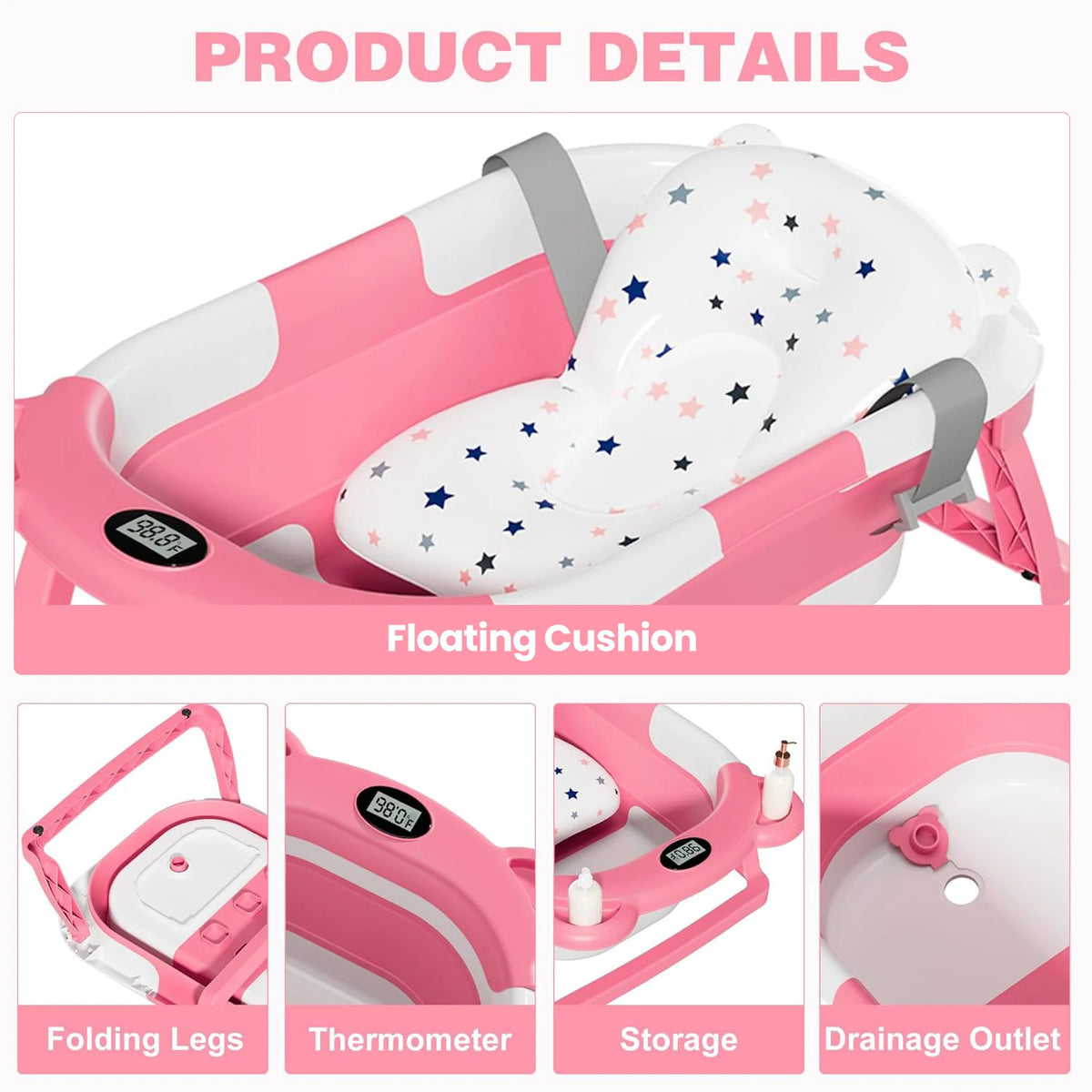 Portable Travel Bathtub Baby Bathtub,