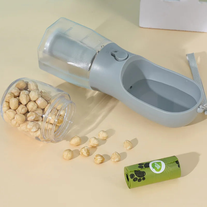 3 In 1 Travel Portable Dog Feeder - Pet Water Dispenser Bottle