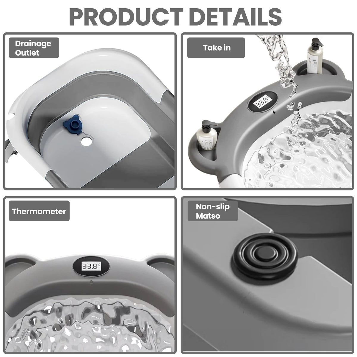 Portable Travel Bathtub Baby Bathtub,