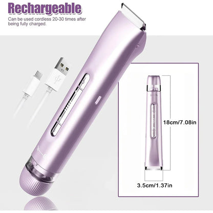 2-in-1 Women Electric Bikini Trimmer Dual Head