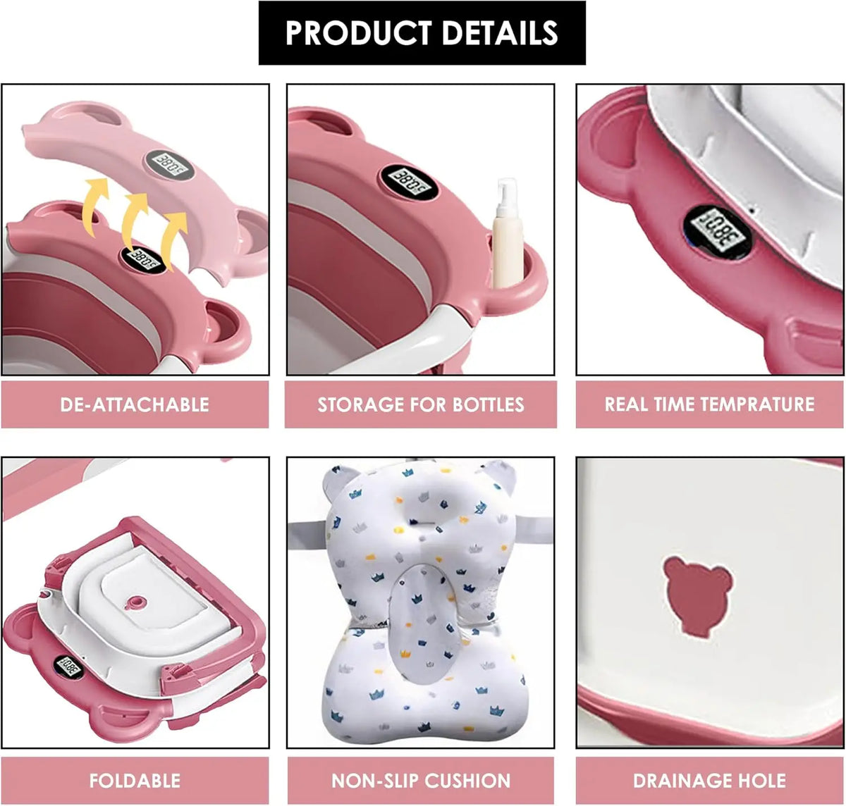 Portable Travel Bathtub Baby Bathtub,