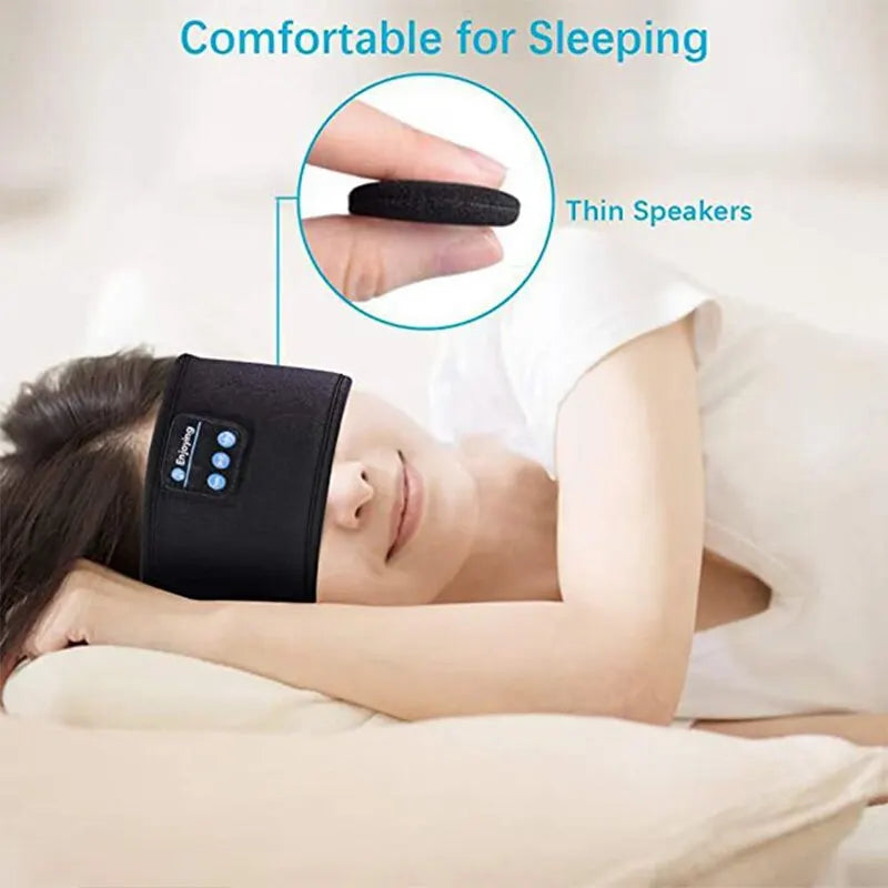 Bluetooth Earphones Sports Sleeping Headband - Elastic Wireless Headphones