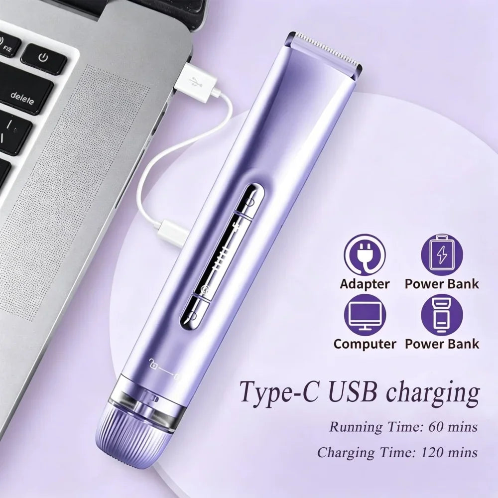 2-in-1 Women Electric Bikini Trimmer Dual Head