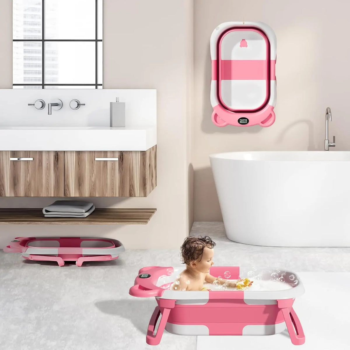 Portable Travel Bathtub Baby Bathtub,