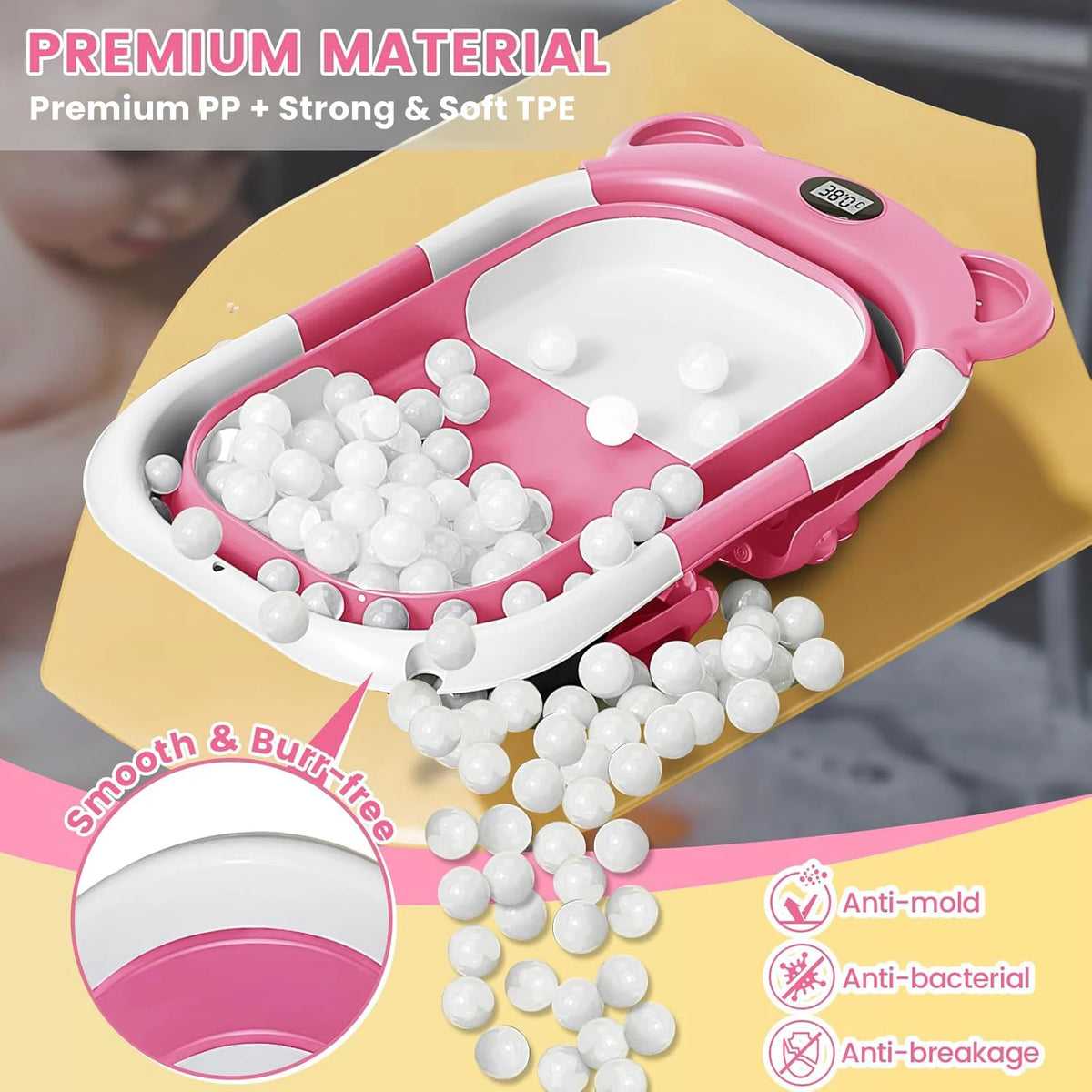 Portable Travel Bathtub Baby Bathtub,
