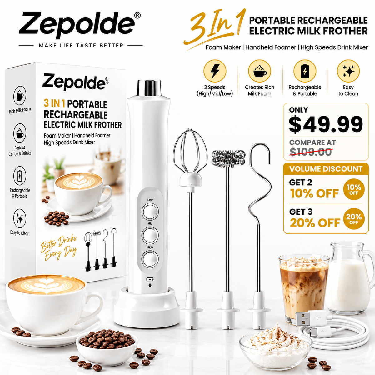 3 In 1 Zepolde FoamPro™