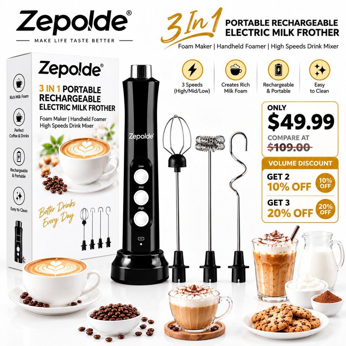3 In 1 Zepolde FoamPro™
